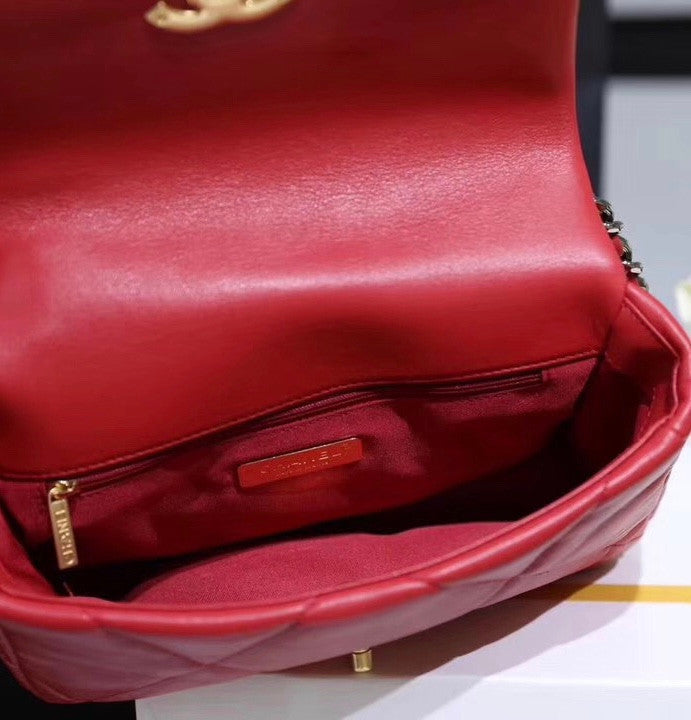 CHANEL 19 Flap Bag  Red