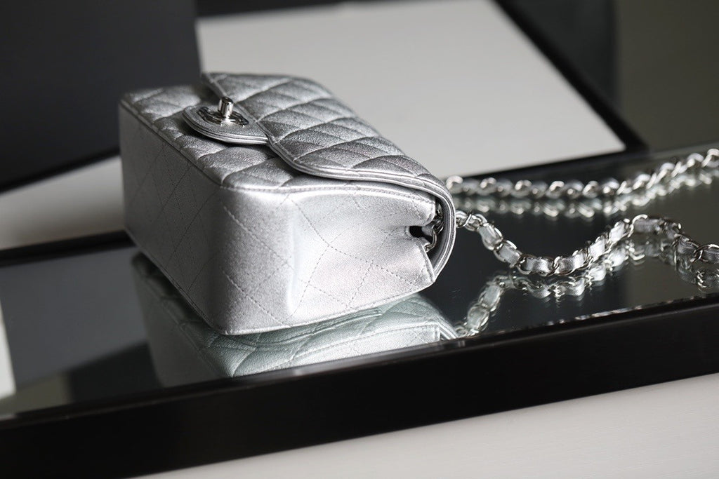 Chanel Metallic Lambskin mini flap bag