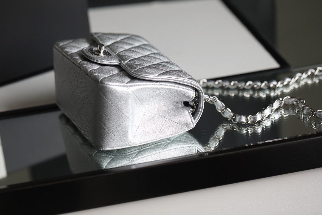 Chanel Metallic Lambskin mini flap bag