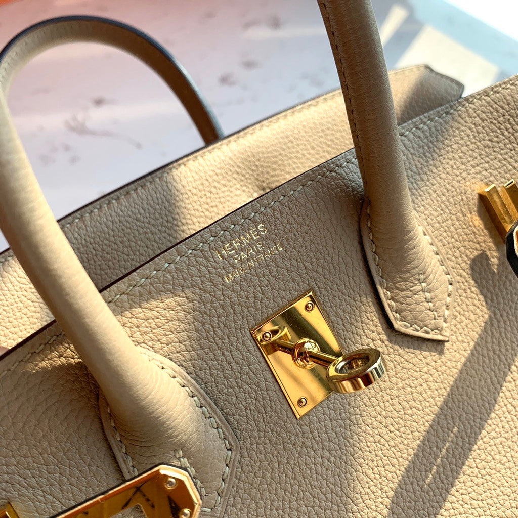 Hermes S2 Trench Birkin 25 cm Togo Gold Hardware