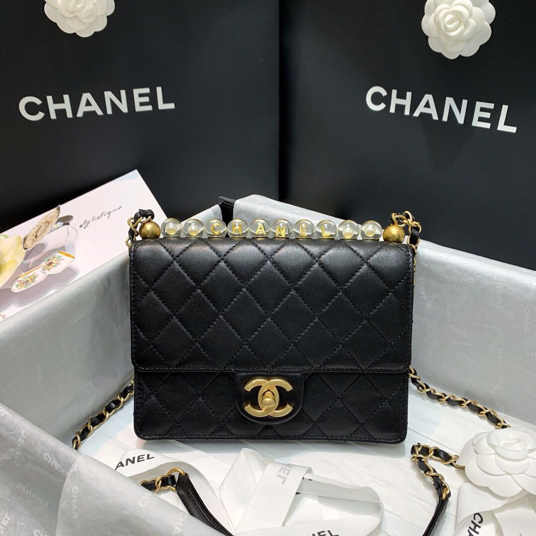Chanel Flap Bag with Acrylic Beads