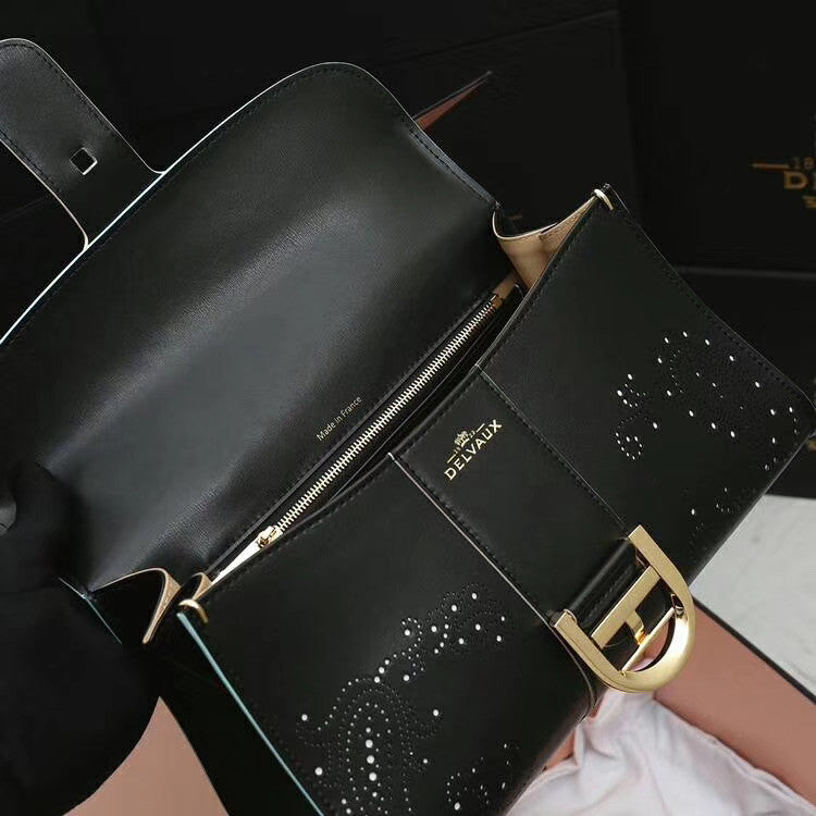 Delvaux Le Brilliant East/West mini Cashmere bag Black