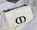 Christian Dior SMALL DIOR CARO BAG Latte Quilted Macrocannage Calfskin