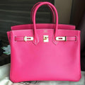 Hermes  Rose Tyrien Birkin 25 cm Epsom Gold Hardware