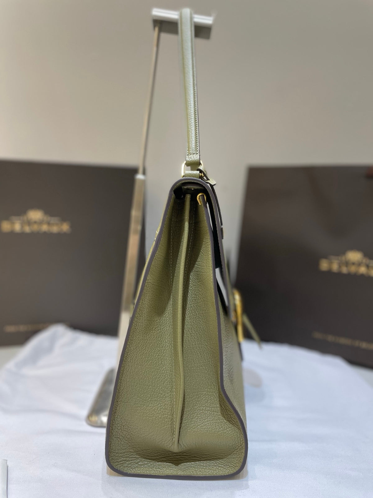 Delvaux Brillant Tempo Large Green