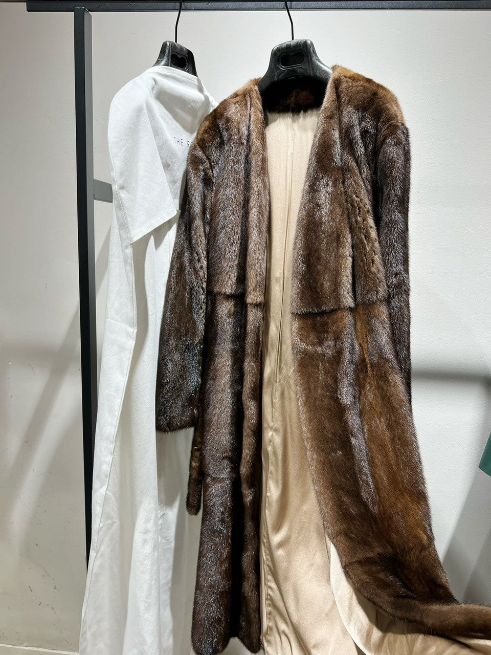 The Row Maxi Tanilo Mink belt coat Neutral