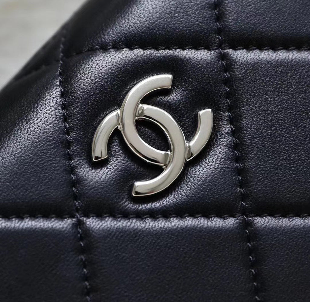 Chanel Lambskin Black Clutch