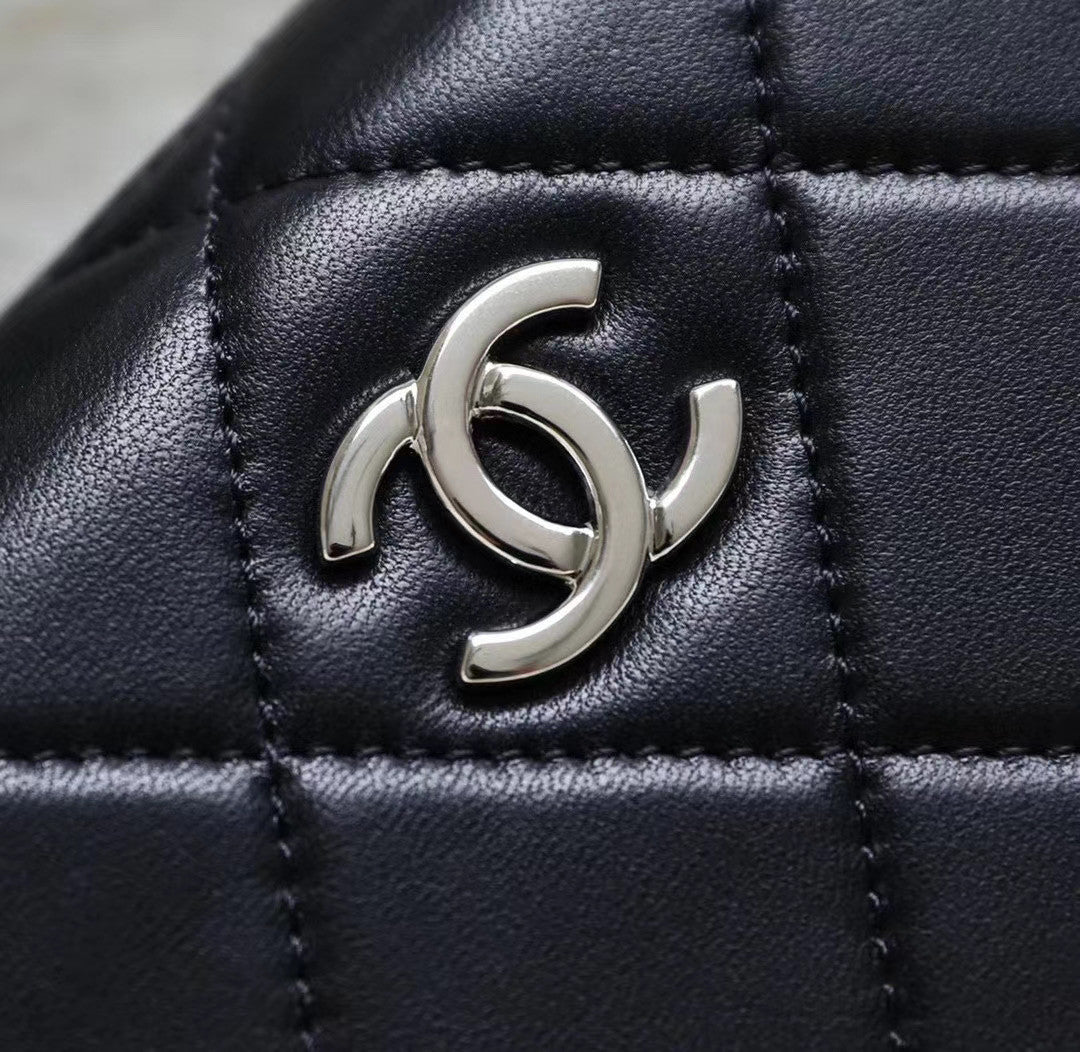 Chanel Lambskin Black Clutch
