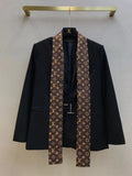 Louis Vuitton WOOL AND MOHAIR BACHETTE BLAZER WITH EMBROIDERED SCARF