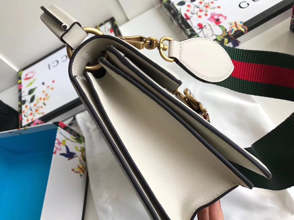 Gucci Queen Margaret small top handle bag White