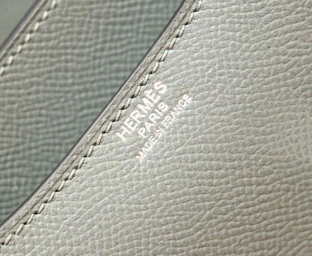 Hermes Vert Amande Constance Epsom leather 18cm Palladium Hardware