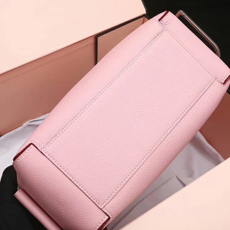 DELVAUX Cool Box Leather Satchel Pink