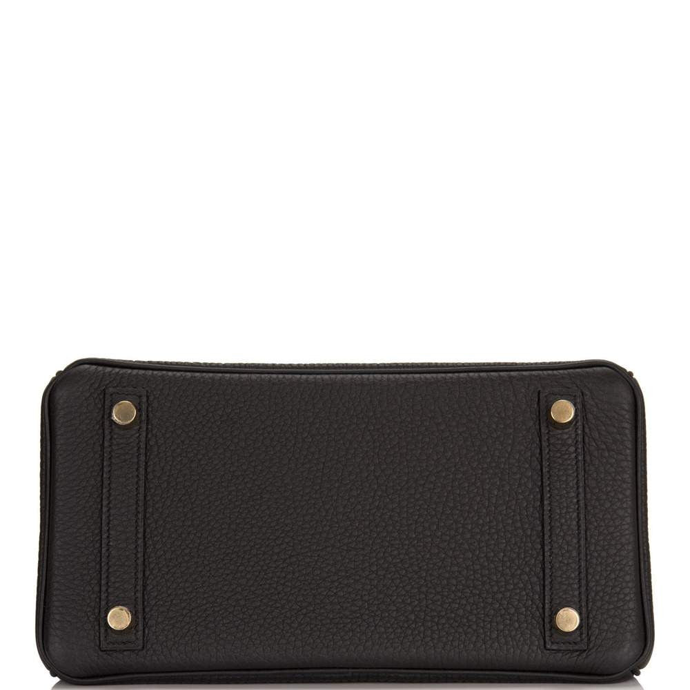 Hermès Black Matte Alligator/Togo Birkin Touch 25cm Gold Hardware