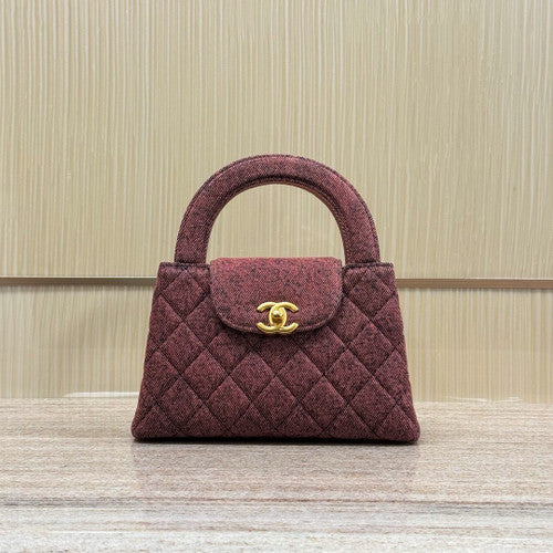 Chanel Kelly Mini Shopping Bag Rose Denim