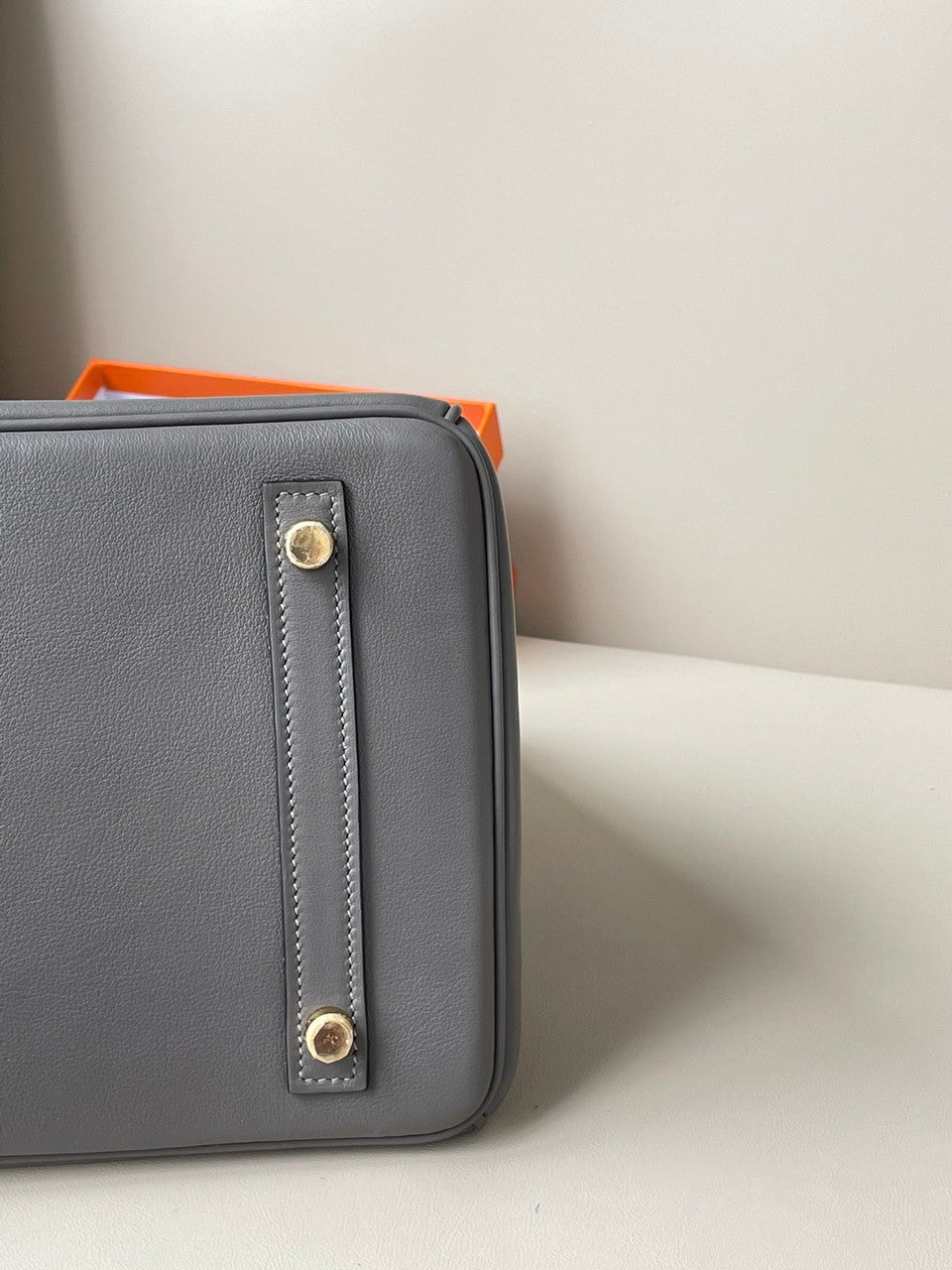 Hermes 8F Gris Etain Birkin 35 Swift GHW