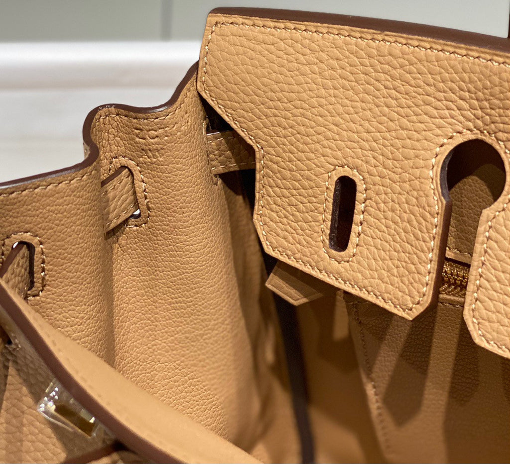 Hermes  chai Birkin 25 cm Togo gold Hardware