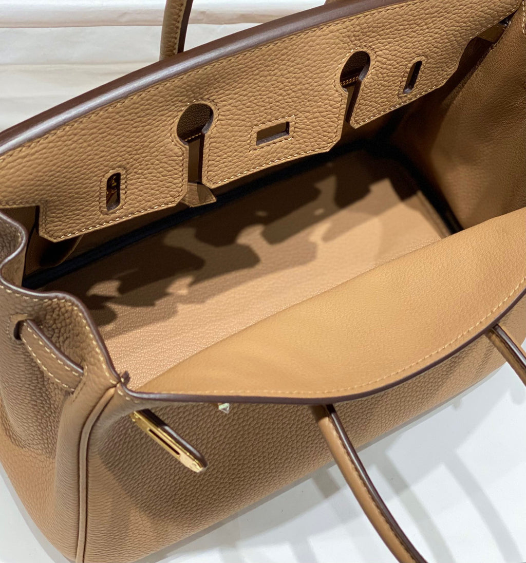 Hermes  chai Birkin 25 cm Togo gold Hardware
