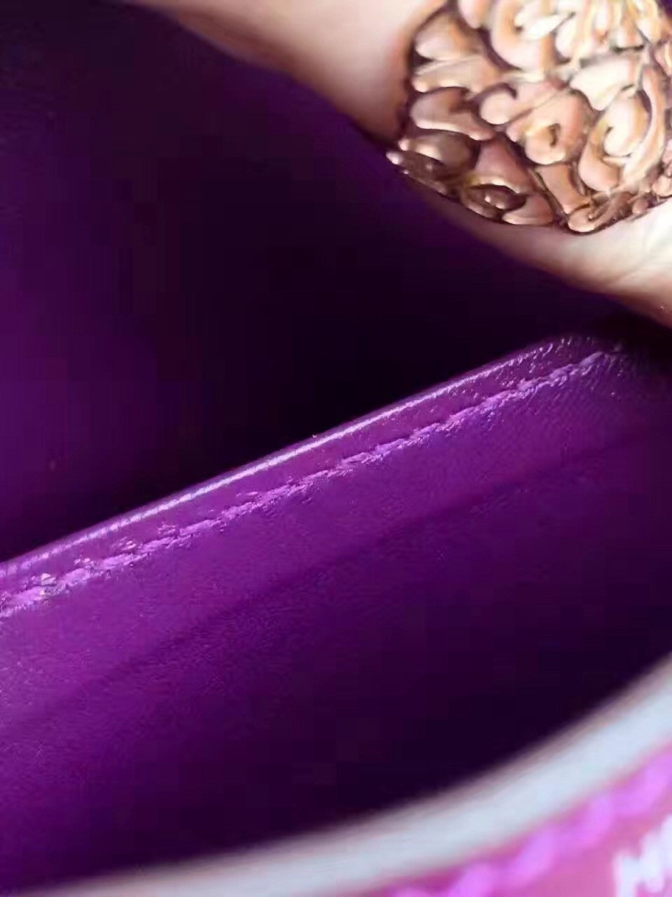 Hermes Purple Constance 24 Niloticus Crocodile with Palladium Hardware