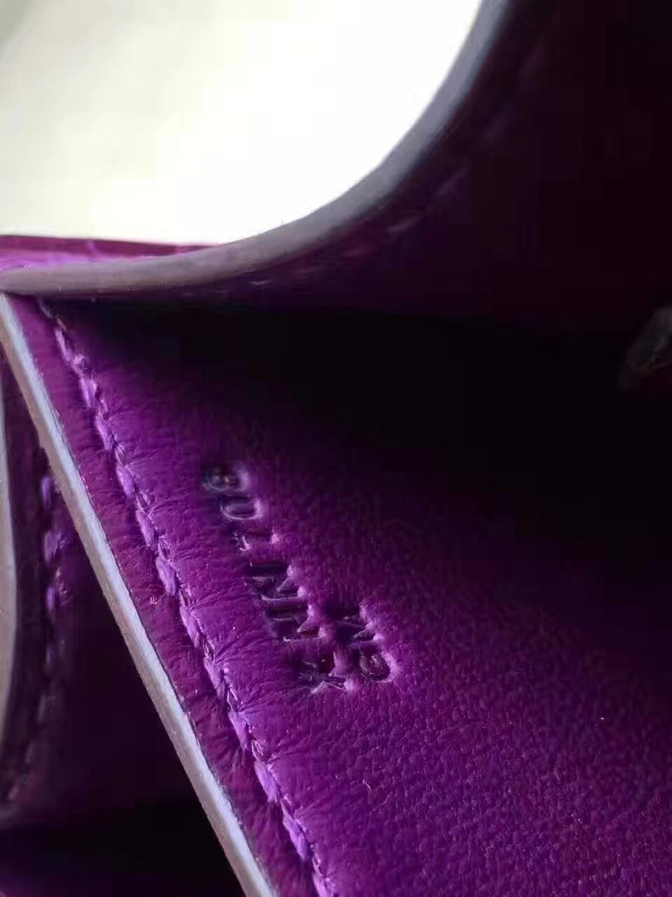 Hermes Purple Constance 24 Niloticus Crocodile with Palladium Hardware