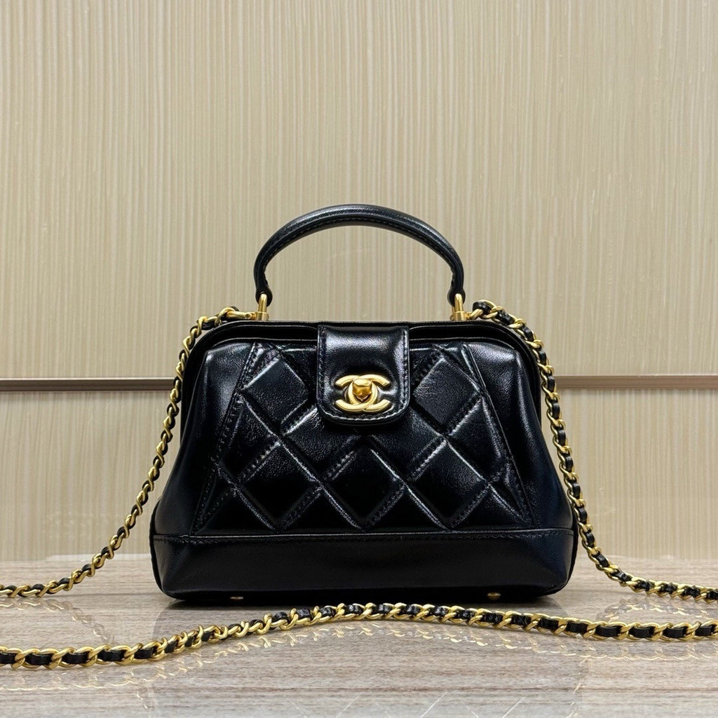 Chanel MINI BAG WITH TOP HANDLE BLACK