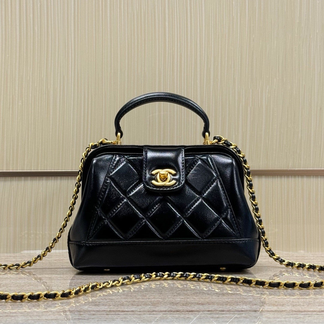 Chanel MINI BAG WITH TOP HANDLE BLACK