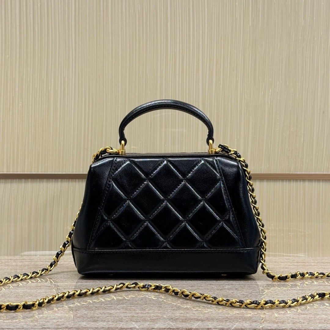 Chanel MINI BAG WITH TOP HANDLE BLACK