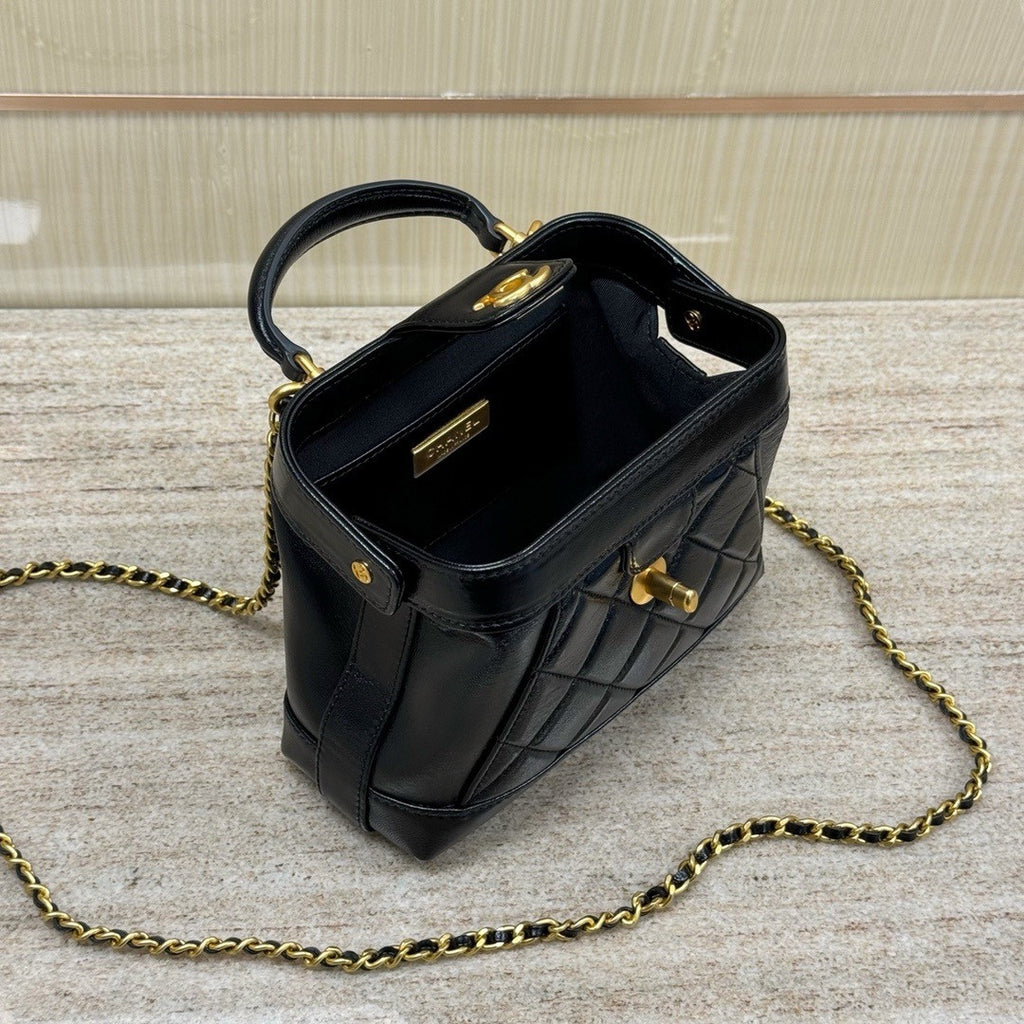 Chanel MINI BAG WITH TOP HANDLE BLACK