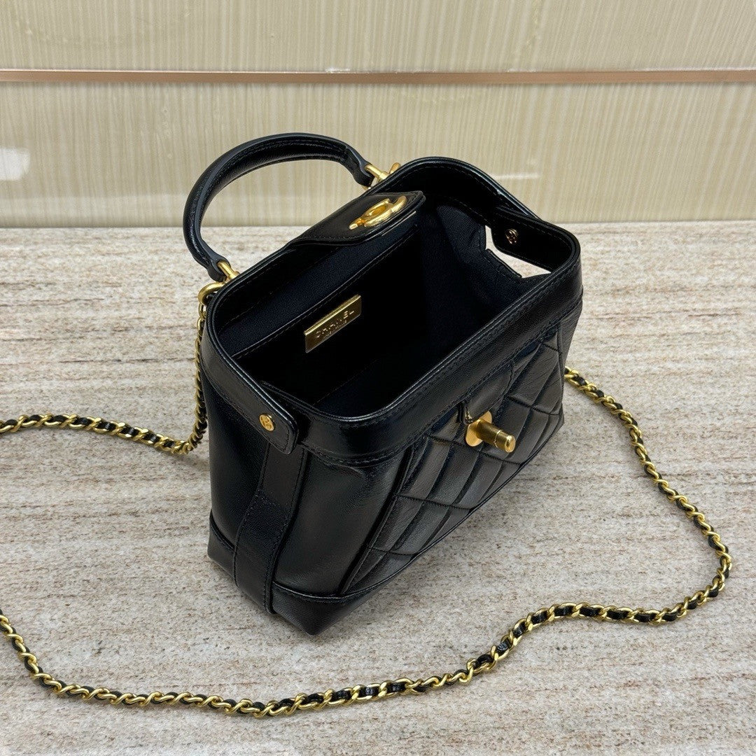 Chanel MINI BAG WITH TOP HANDLE BLACK