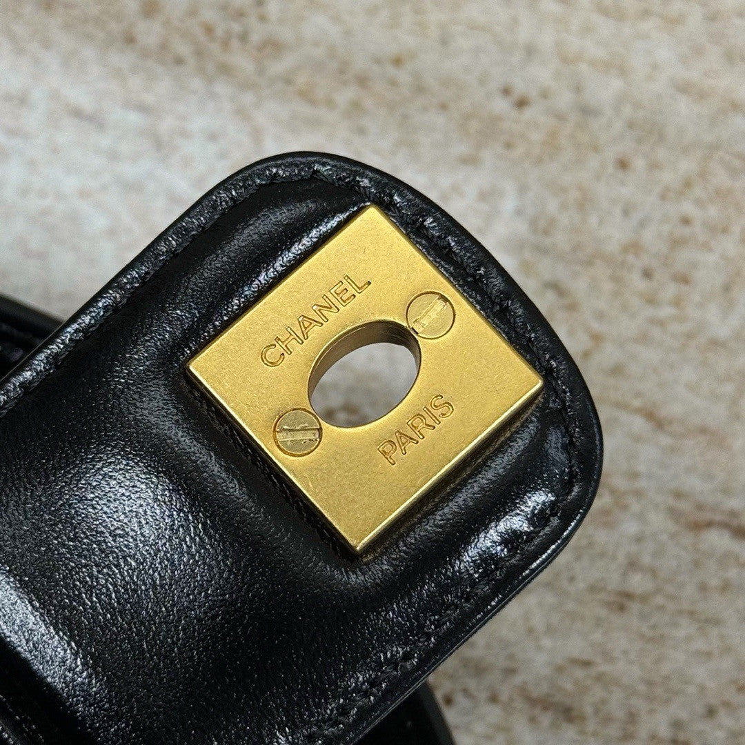 Chanel MINI BAG WITH TOP HANDLE BLACK