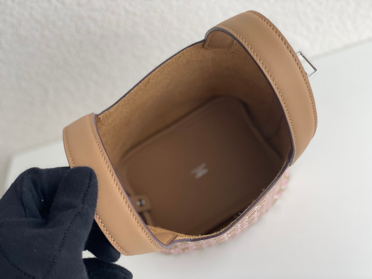 Hermès Chai Swift Lucky Daisy Micro Picotin Lock Palladium Hardware, 2022