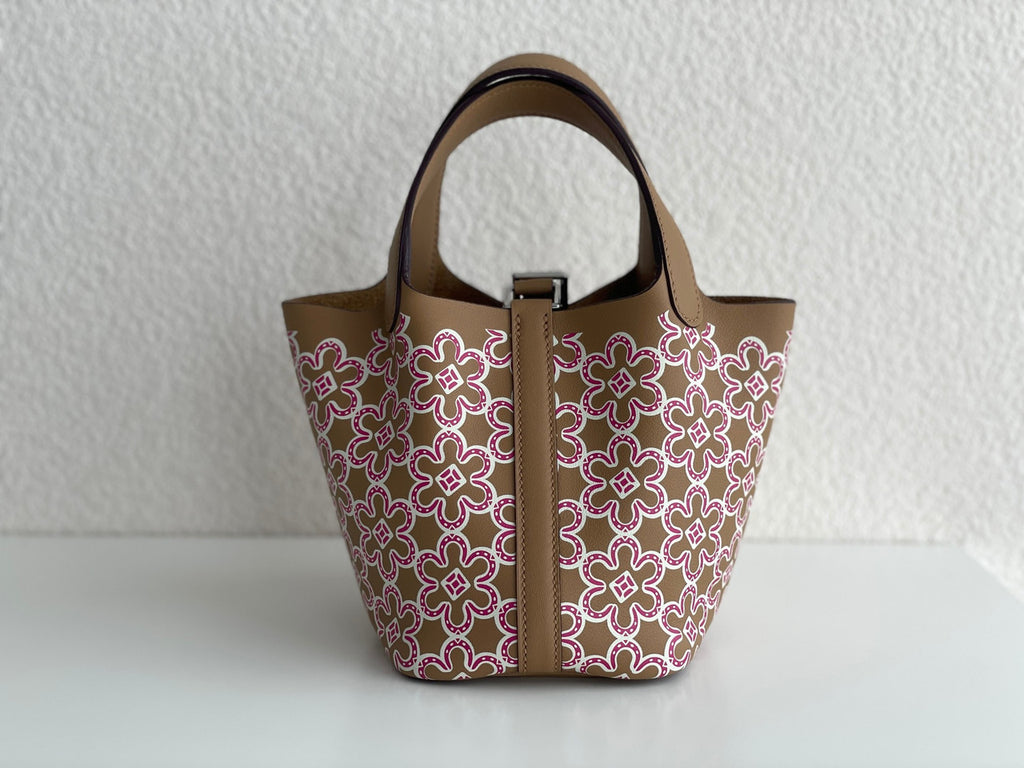 Hermès Chai Swift Lucky Daisy Micro Picotin Lock Palladium Hardware, 2022