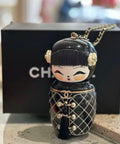 Chanel  MÉTIERS D'ART PARIS-SHANGHAI BLACK LUCITE MATRYOSHKA EVENING BAG WITH GOLD HARDWARE Chanel