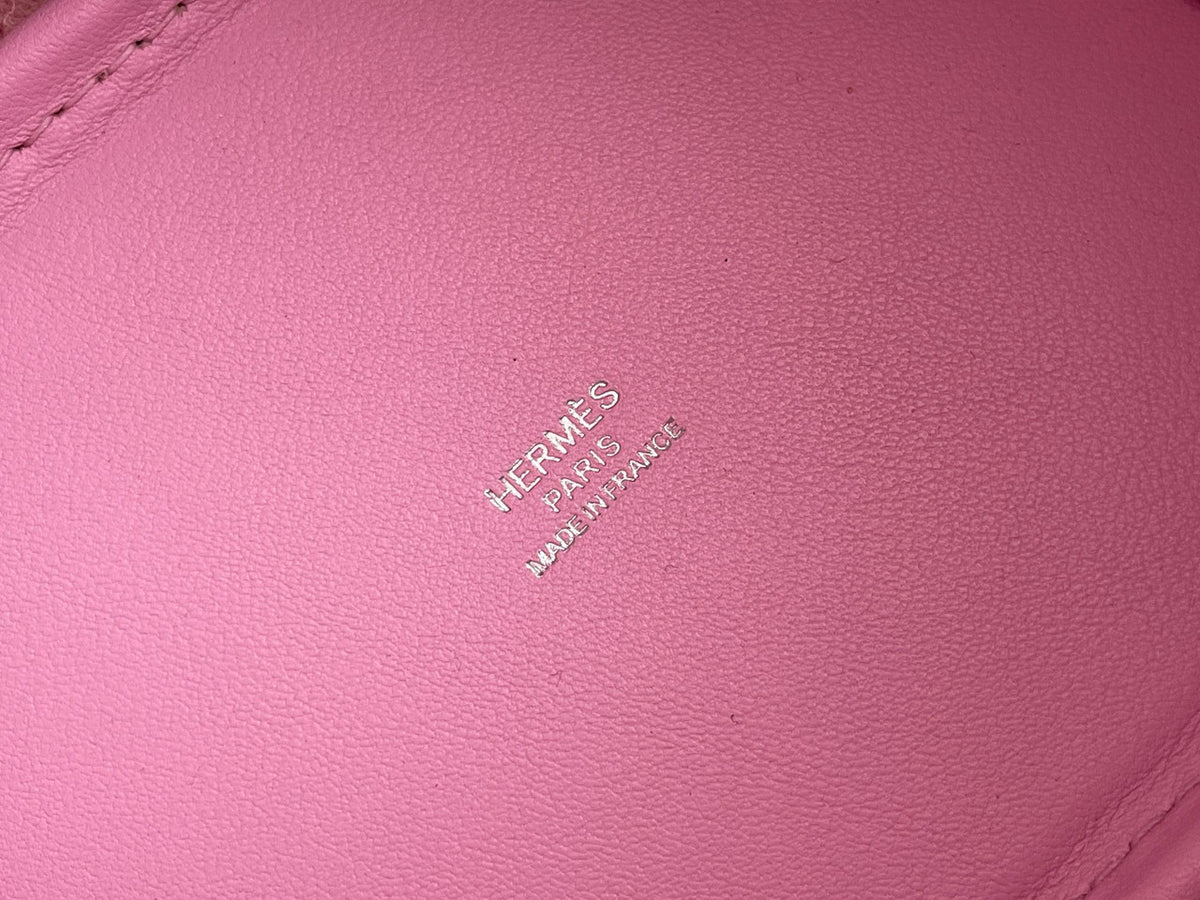 Hermès Mauve Sylvestre Swift Lucky Daisy Micro Picotin Lock Palladium Hardware, 2022