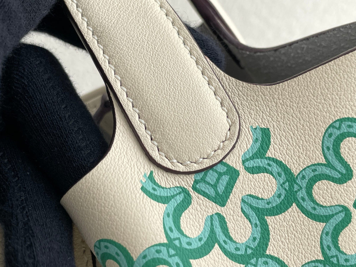 Hermès Nata Swift Lucky Daisy Micro Picotin Lock Palladium Hardware, 2022