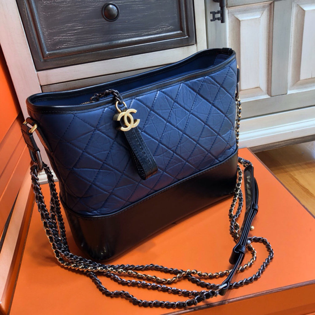 Chanel's Gabrielle Hobo Bag Blue/Black