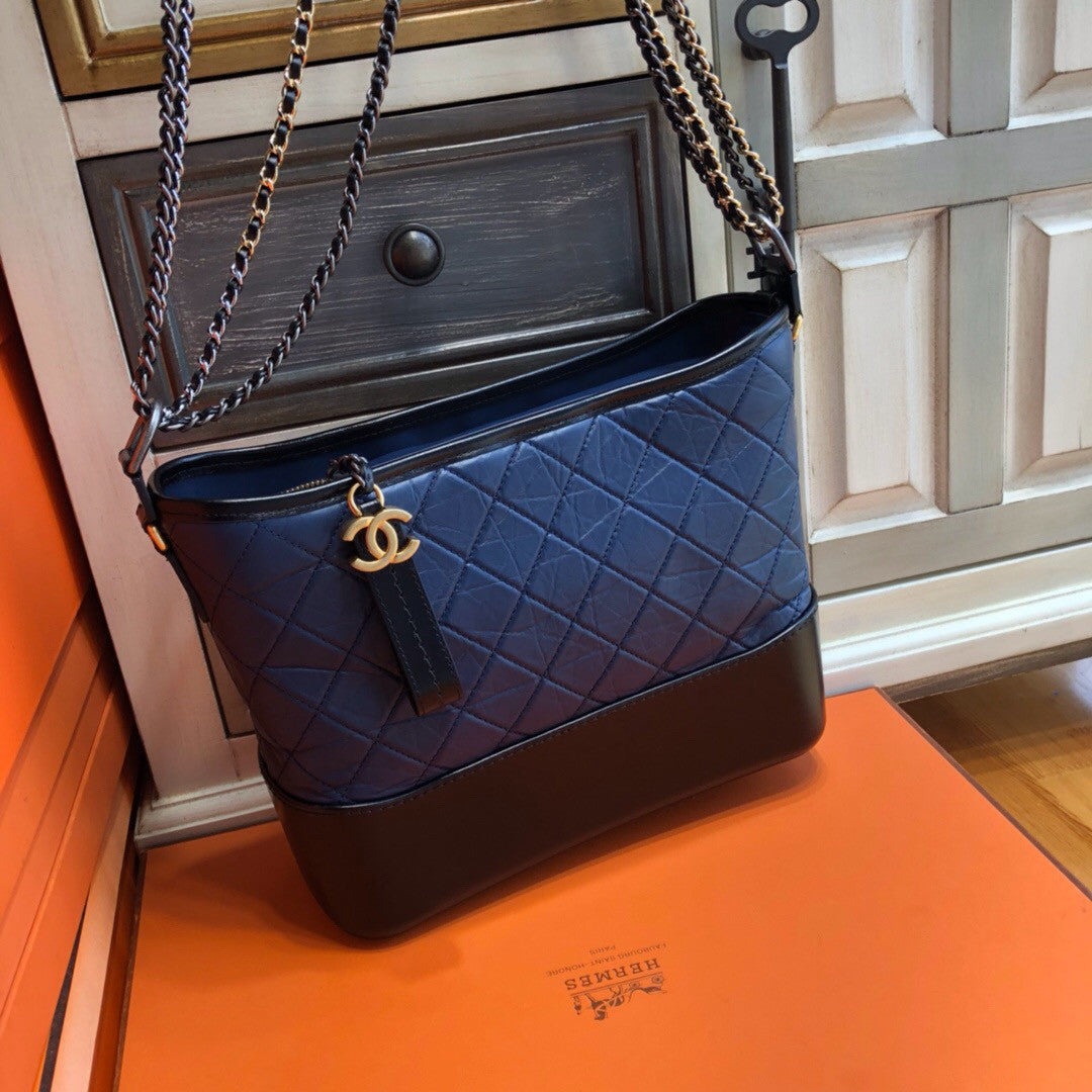 Chanel's Gabrielle Hobo Bag Blue/Black