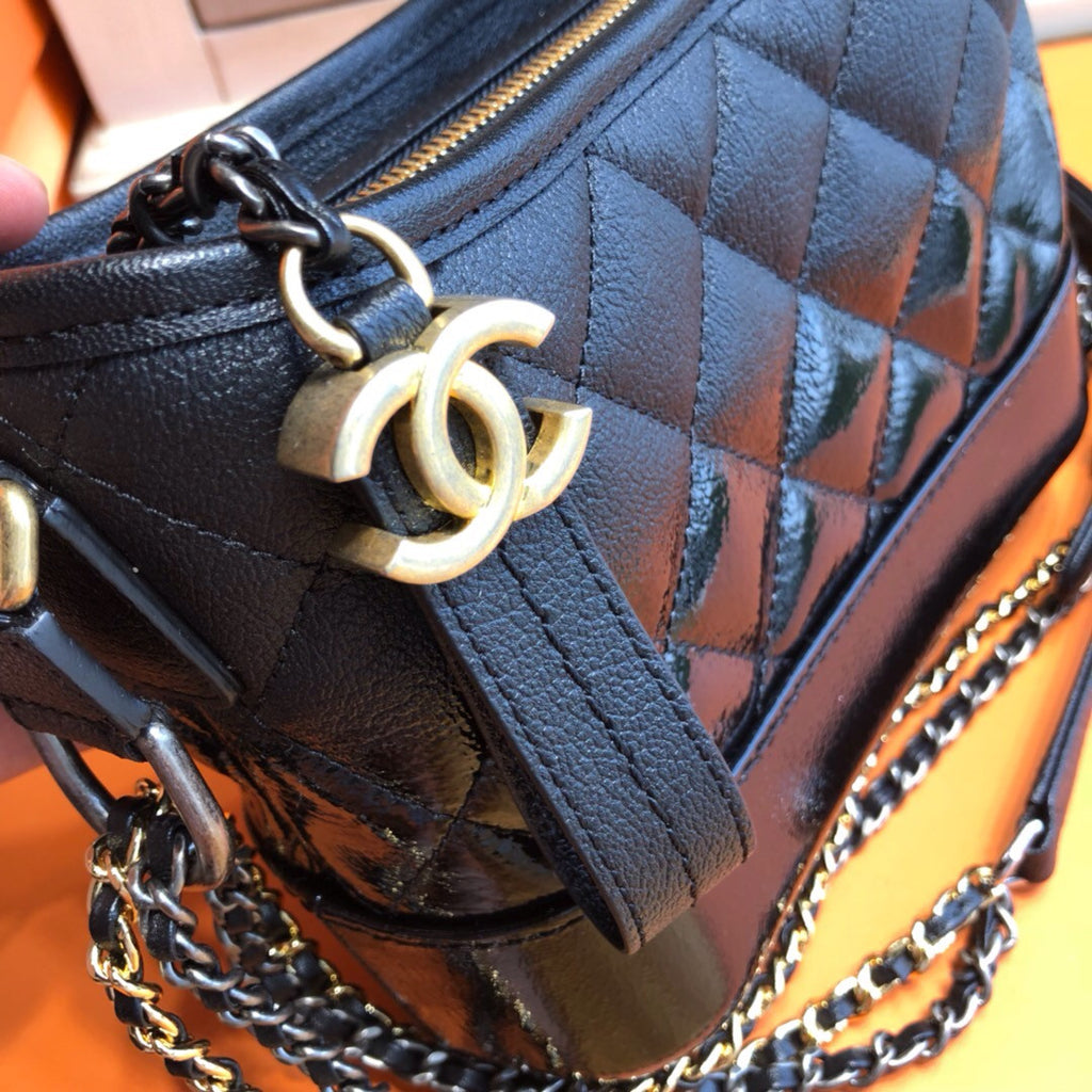 CHANEL CHANEL'S GABRIELLE Patent Hobo Handbag