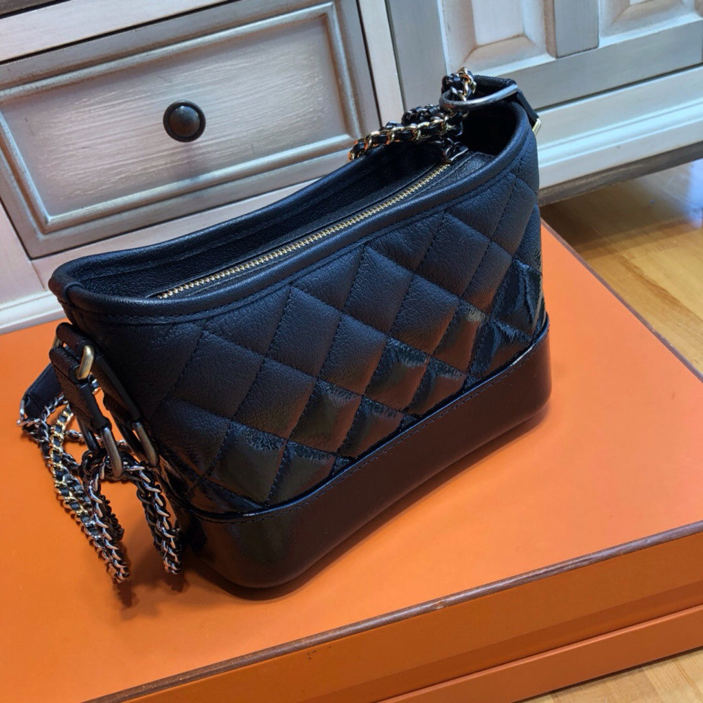 CHANEL CHANEL'S GABRIELLE Patent Hobo Handbag