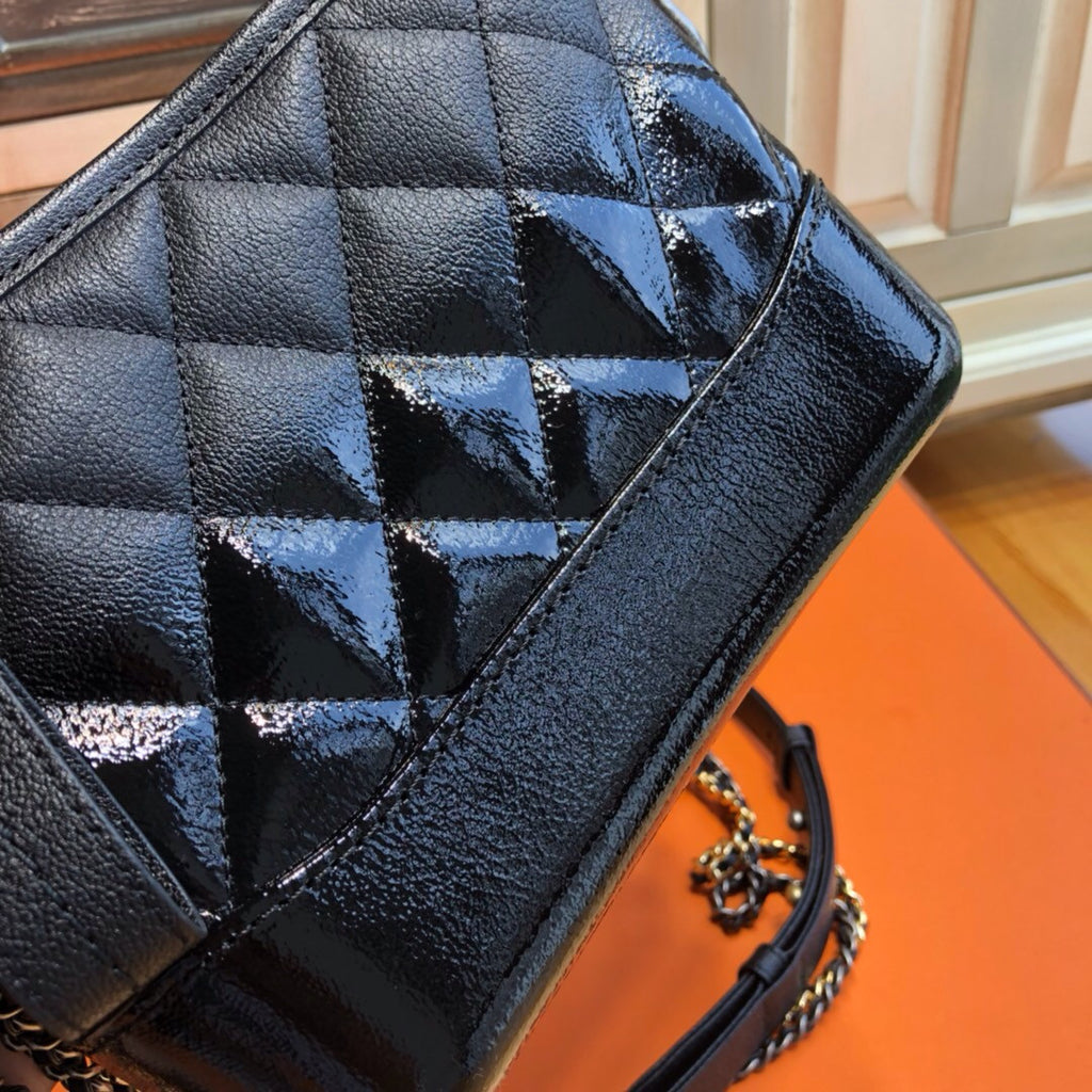 CHANEL CHANEL'S GABRIELLE Patent Hobo Handbag