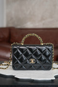 CHANEL 24B WALLET ON CHAIN WITH TOP HANDLE