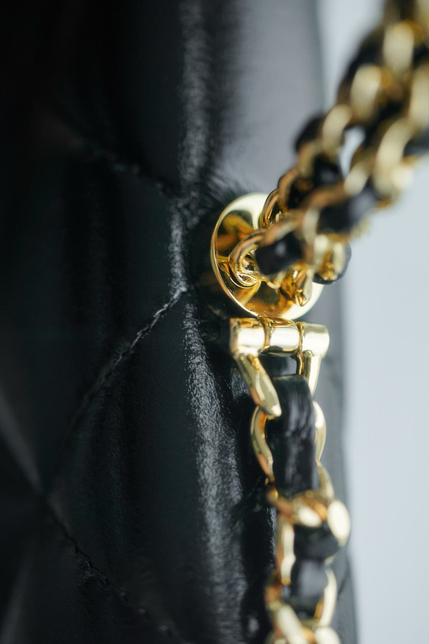 CHANEL 24B WALLET ON CHAIN WITH TOP HANDLE