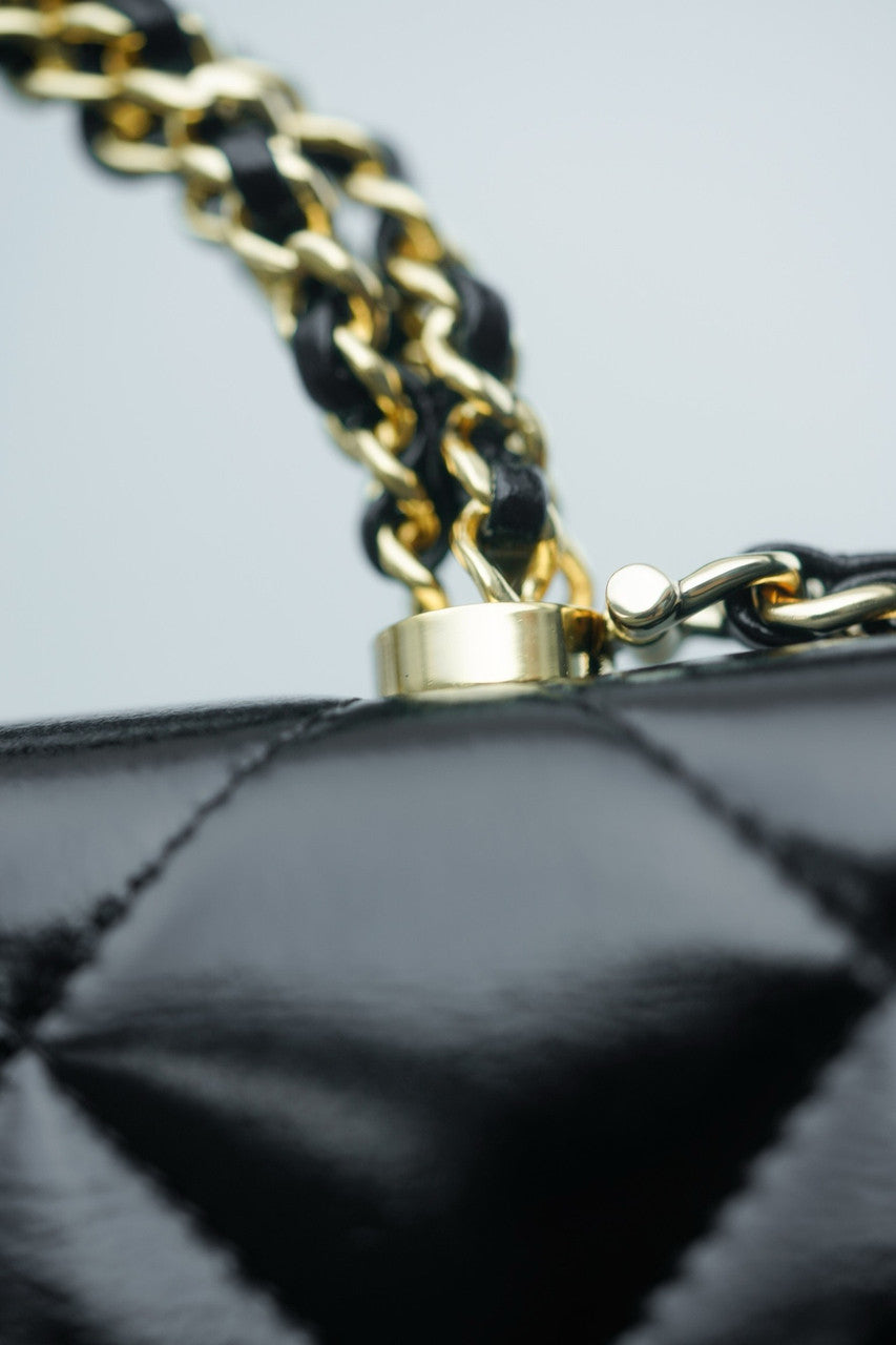 CHANEL 24B WALLET ON CHAIN WITH TOP HANDLE