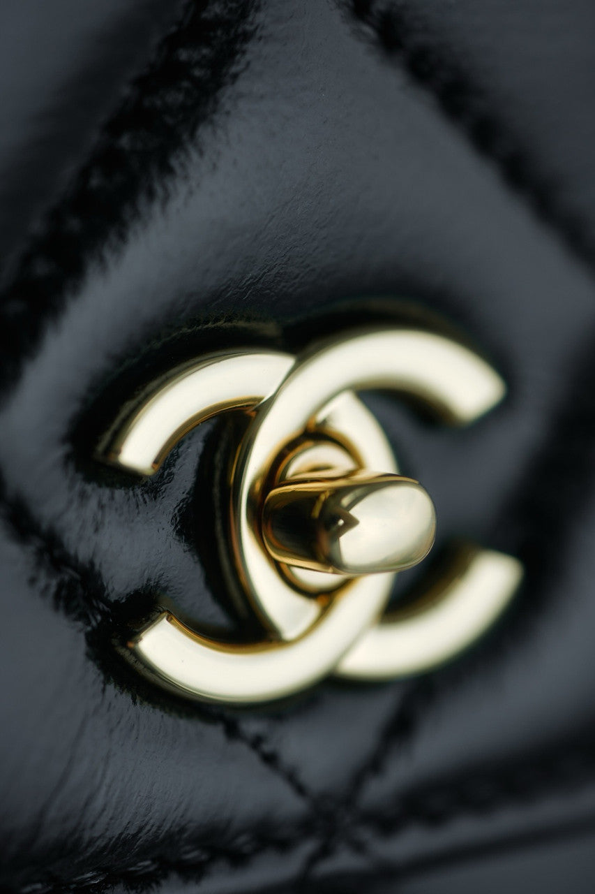 CHANEL 24B WALLET ON CHAIN WITH TOP HANDLE