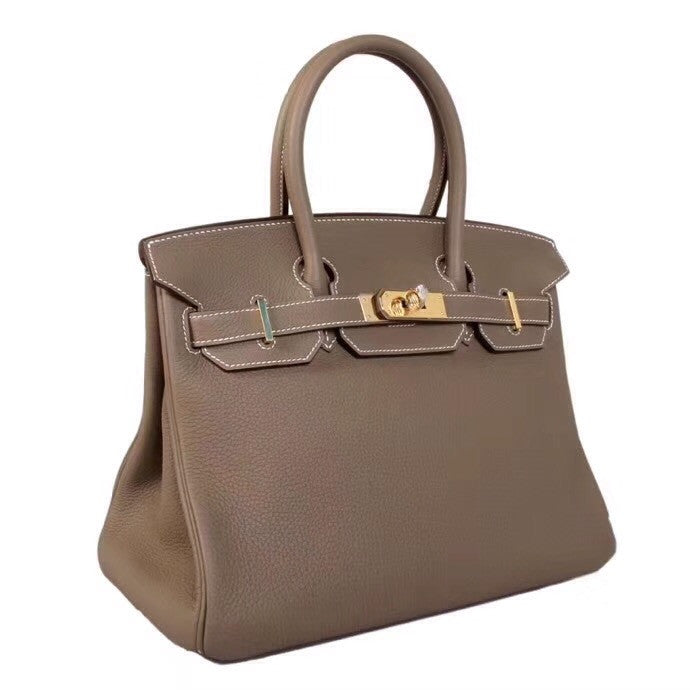 Hermes 18 Etoupe Birkin 25 Togo leather Gold Hardware