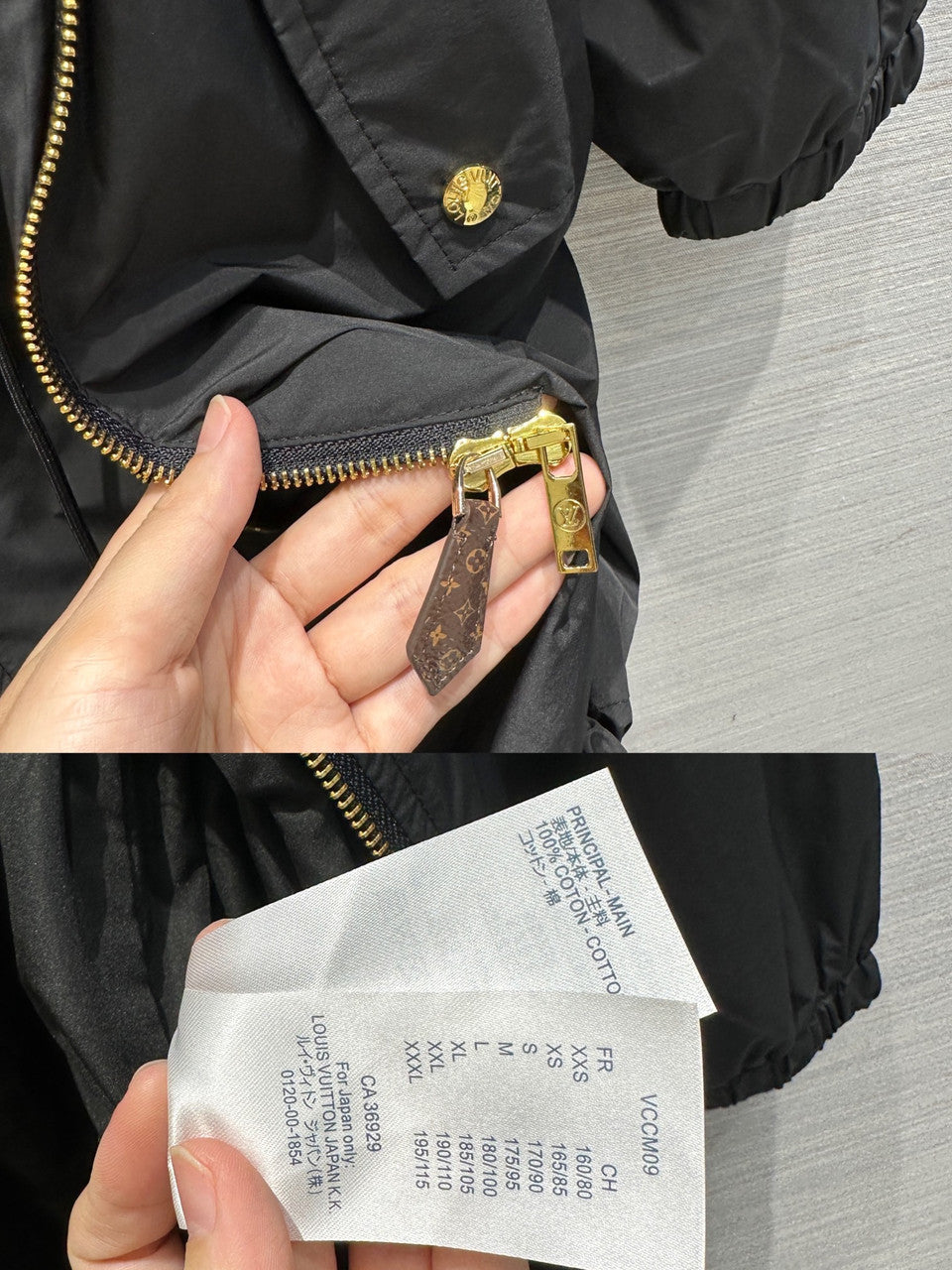 Louis Vuitton 1AAY2B MONOGRAM ACCENT GATHERED NYLON PARKA