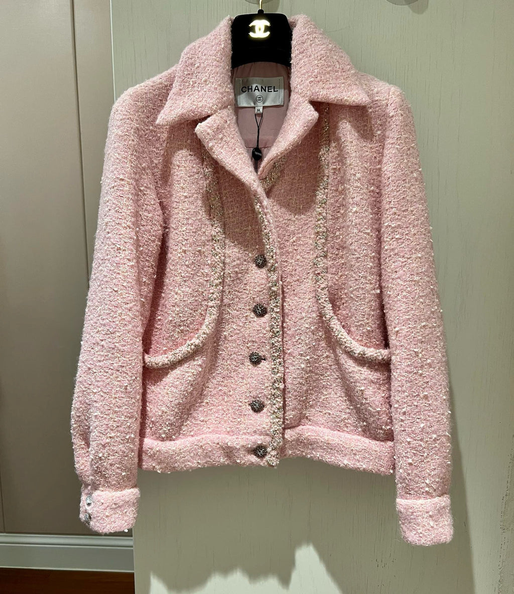 Chanel Pink Wool Jacket SS2023