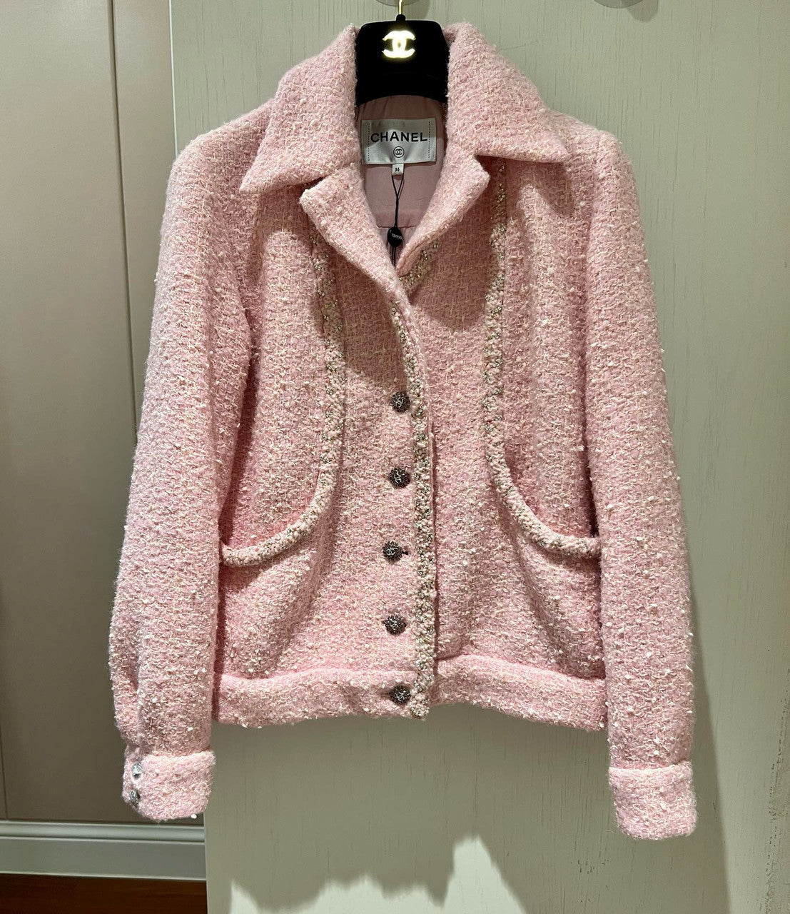 Chanel Pink Wool Jacket SS2023