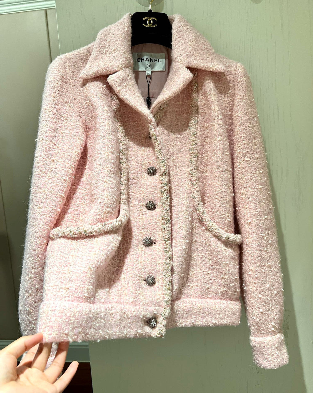 Chanel Pink Wool Jacket SS2023