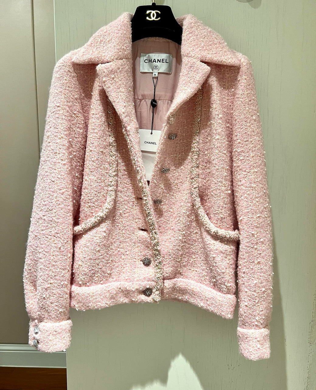 Chanel Pink Wool Jacket SS2023