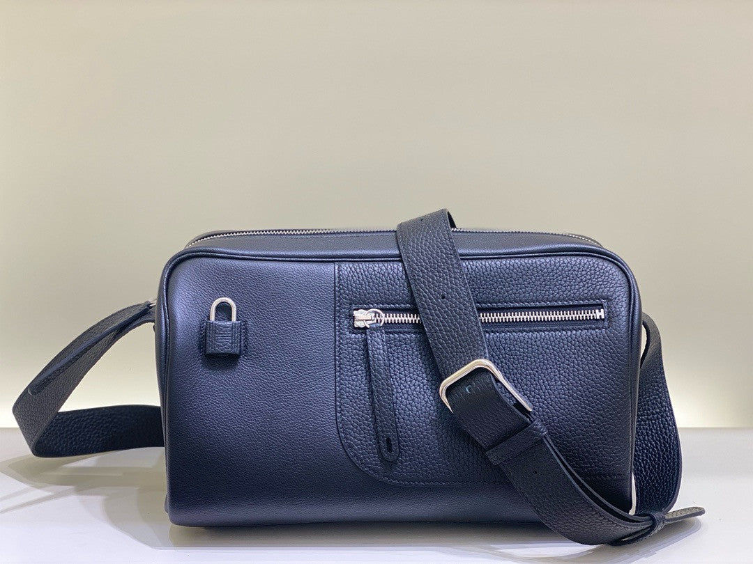 Hermès  Evercolor Nouveau On Body Bag Blue